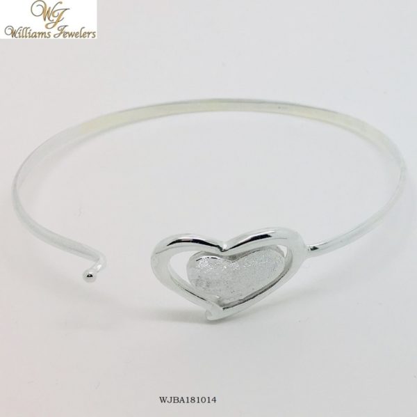 Heart in a Heart Bangle - Image 2