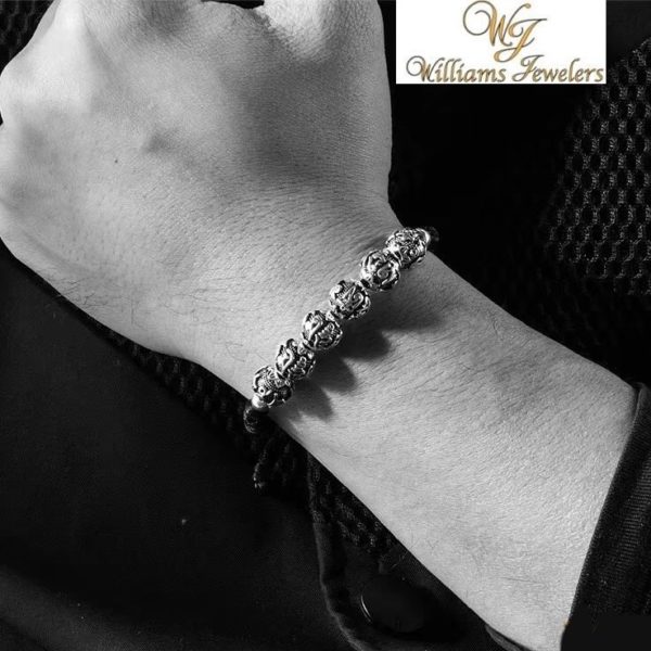 The six true words Buddhists 990 silver bracelet - Image 3