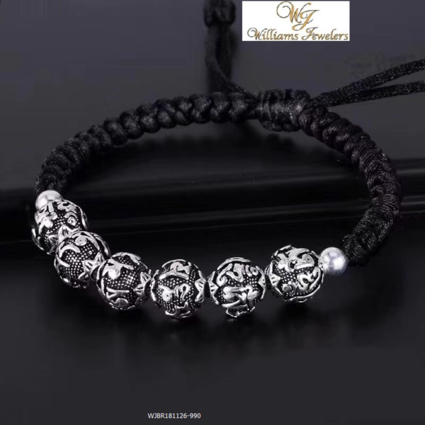 The six true words Buddhists 990 silver bracelet