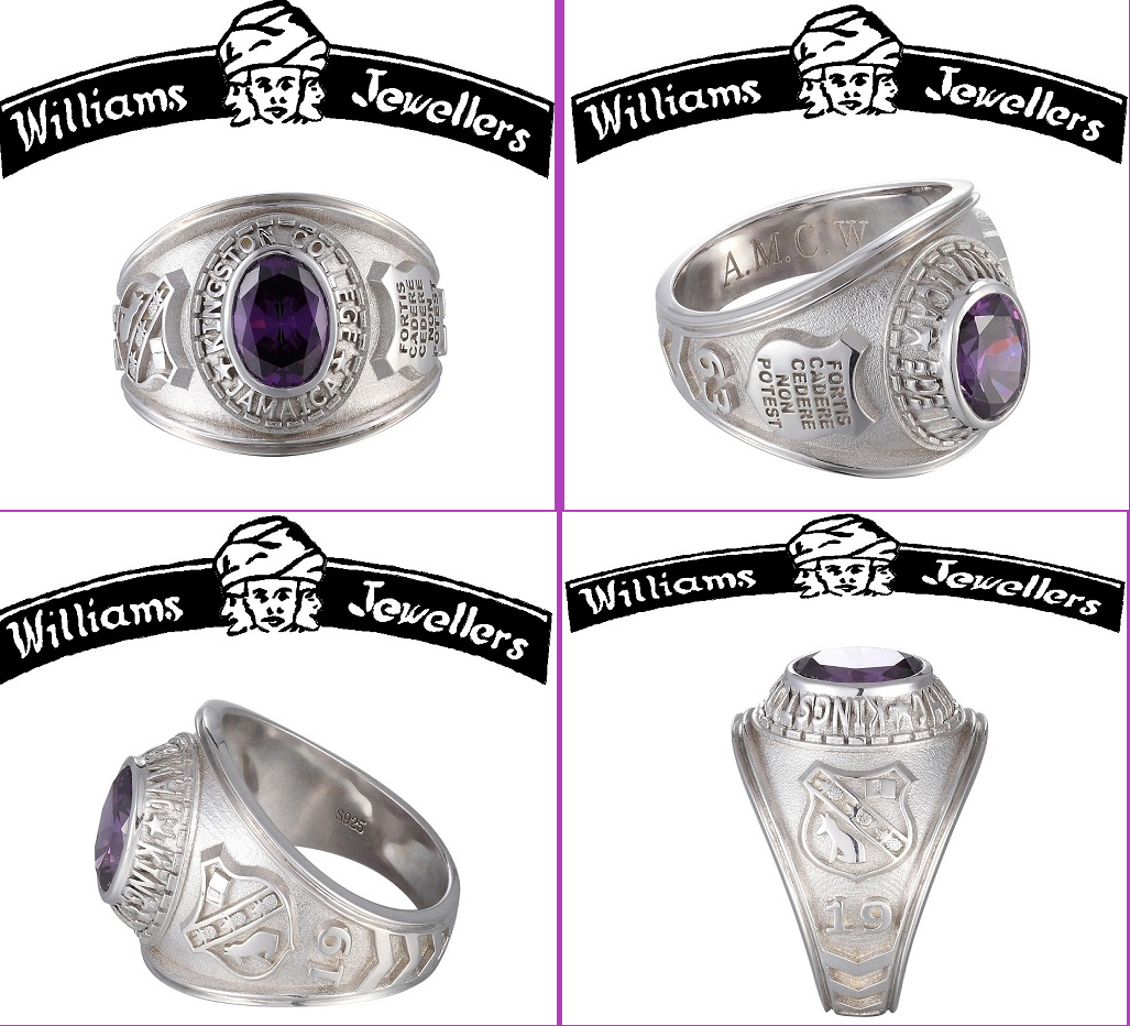 Graduation rings by Williams Jewellers