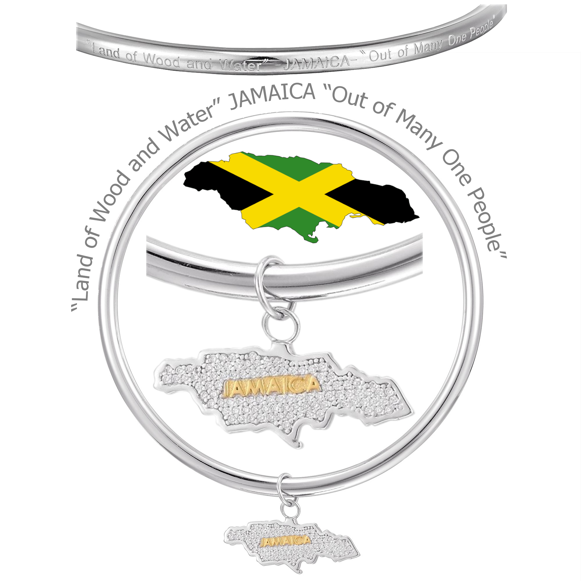 JAMAICA MAP BANGLE