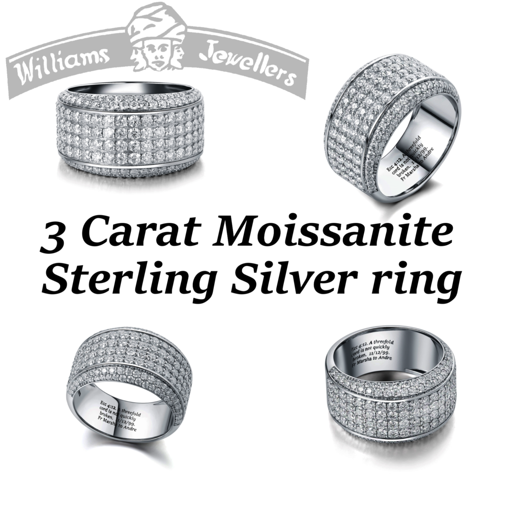 3 Carat moissanite ring - Williams Jewelers