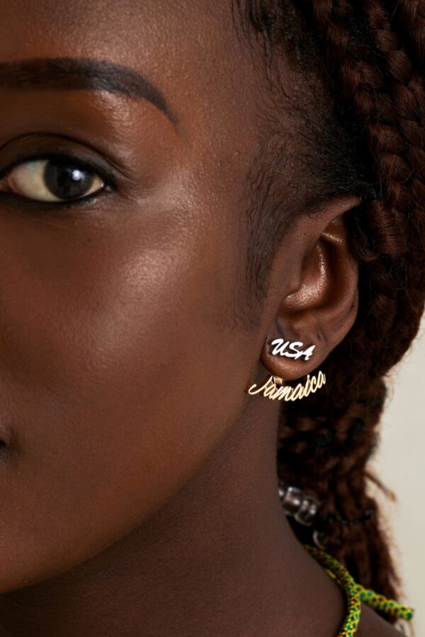 Jamaica & USA earring