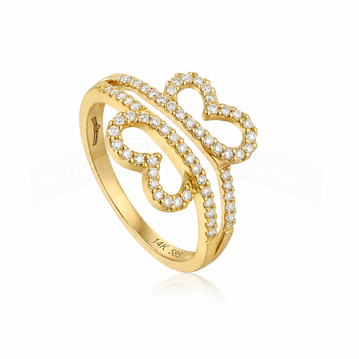 Two Hearts One Journey Ring