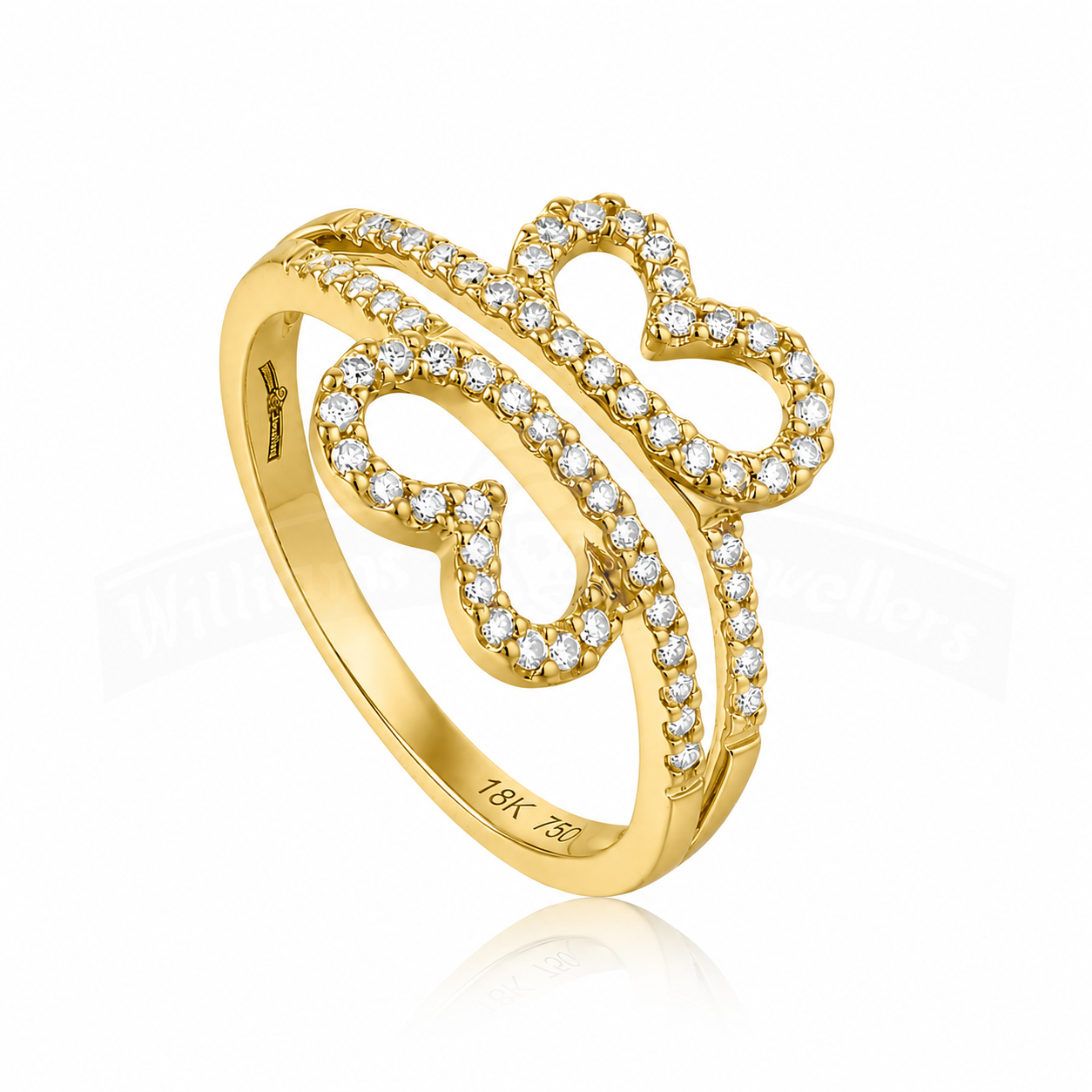 Two Hearts One Journey Ring